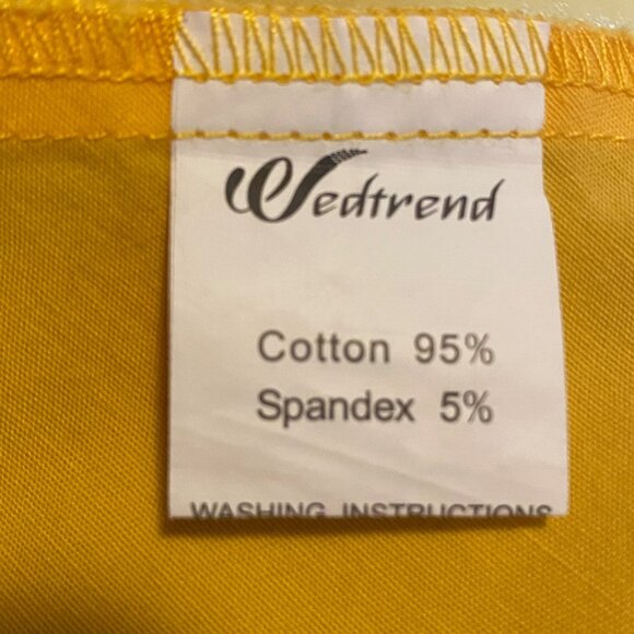 Wedtrend 1950s Retro Dress Womens Size Small Yellow Rockabilly Tradwife - Picture 14 of 15